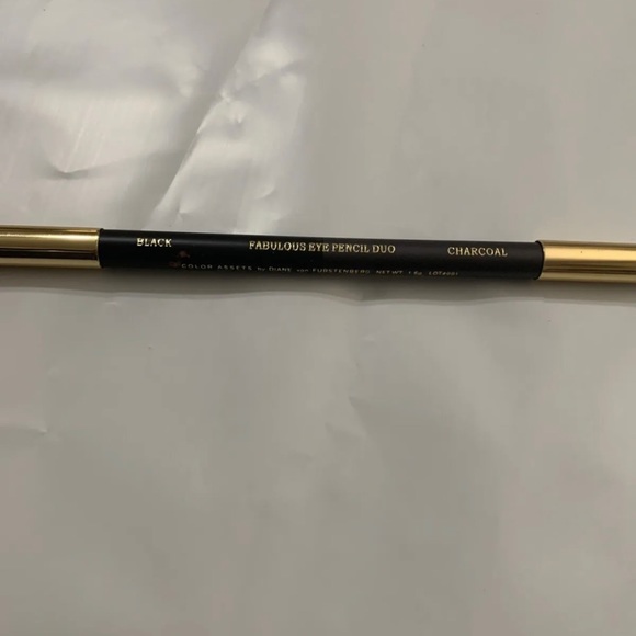 Color Assets Diane von Furstenberg Fabulous Eye pencil duo Black & Charcoal New - Picture 1 of 8